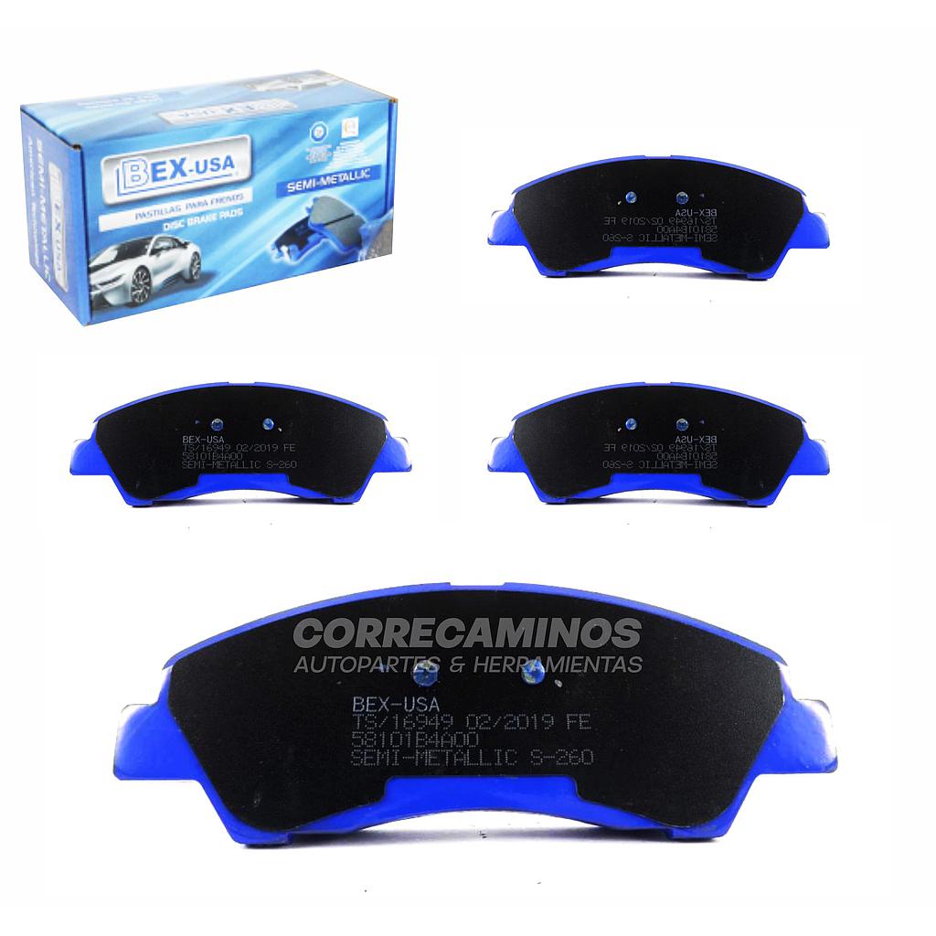 P1-24-I6 PASTILLAS HYNDAI I10 PICANTO (BEX USA) 10286<