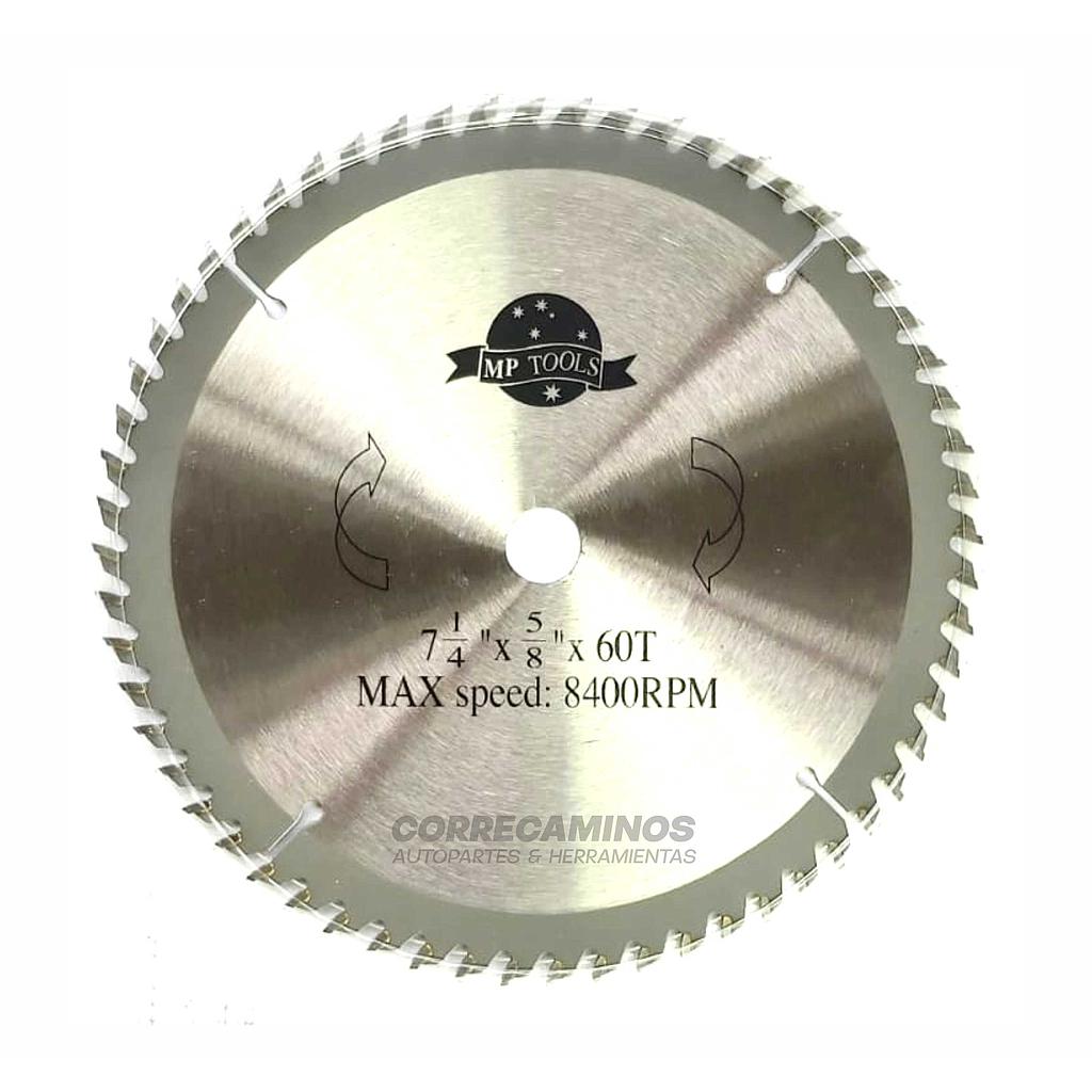 P3 DISCO CORTE MADERA 7 1/4 X 5/8 60D
