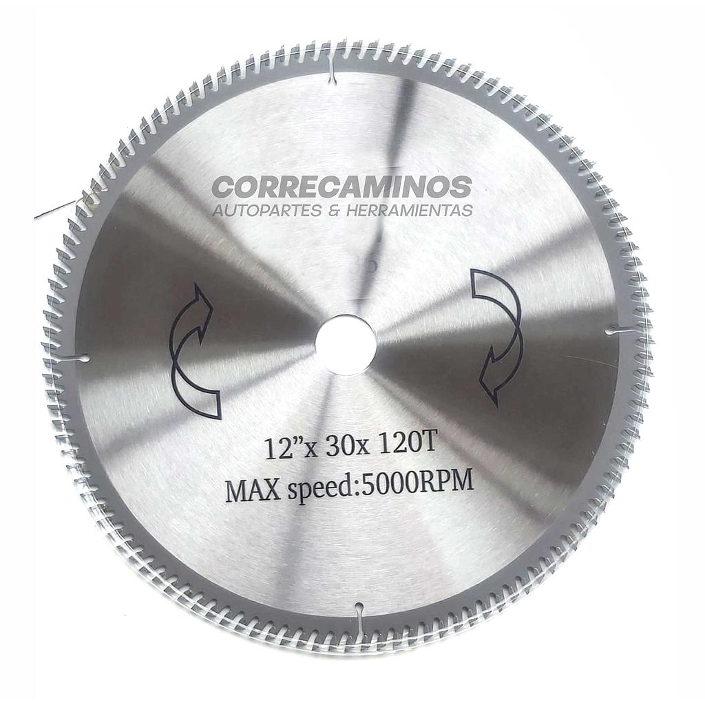 DISCO CORTE MADERA 12&quot; EJE 1&quot; O 30MM 120 DIENTES
