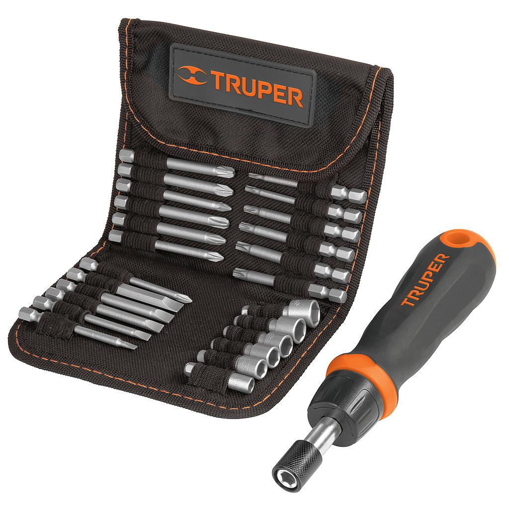 P3-28.1-F3 KIT DESTORNILLADOR RACHET TRUPER 18219