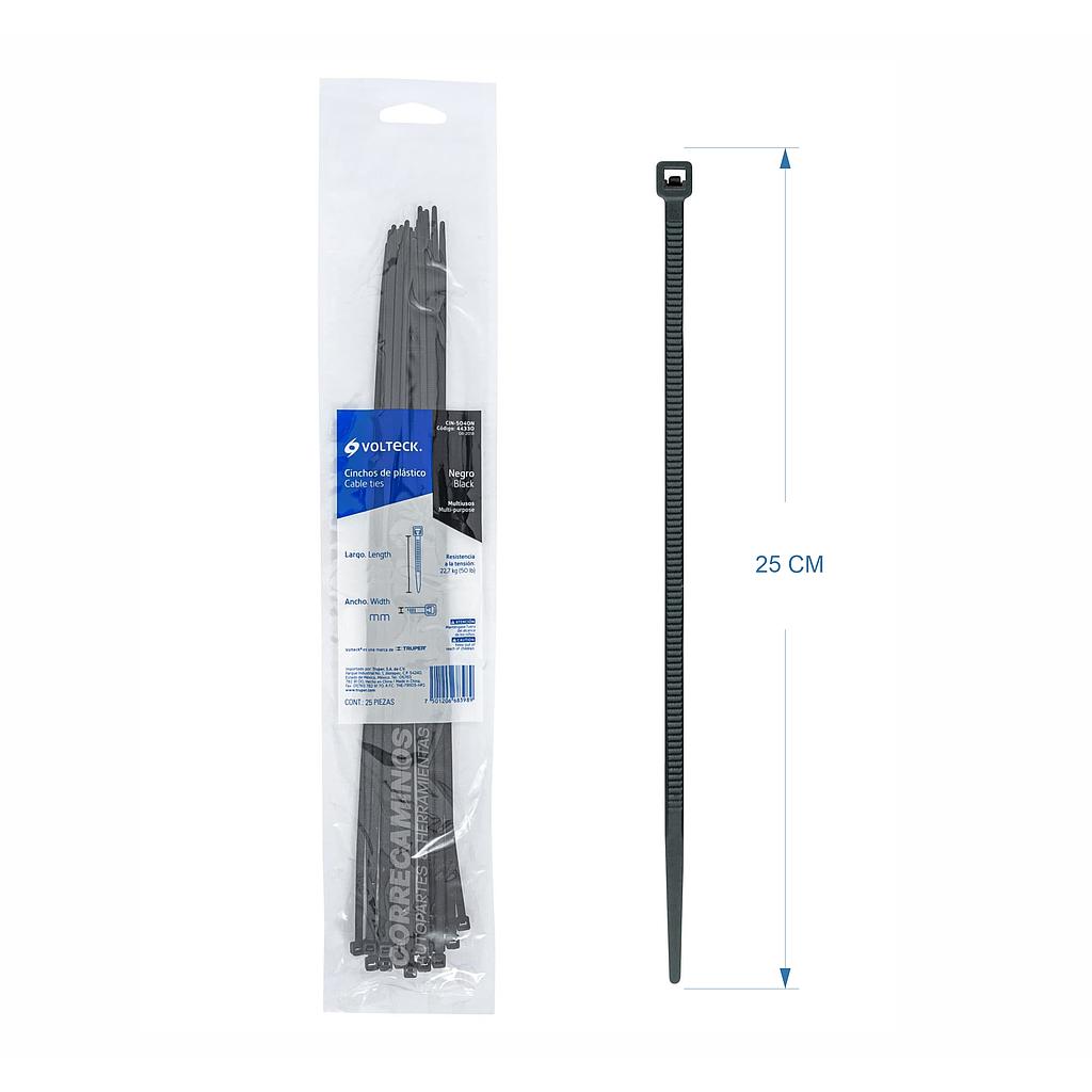 AMARRE PLASTICO 3.5MM X 25CM (50 UNIDADES) 44325