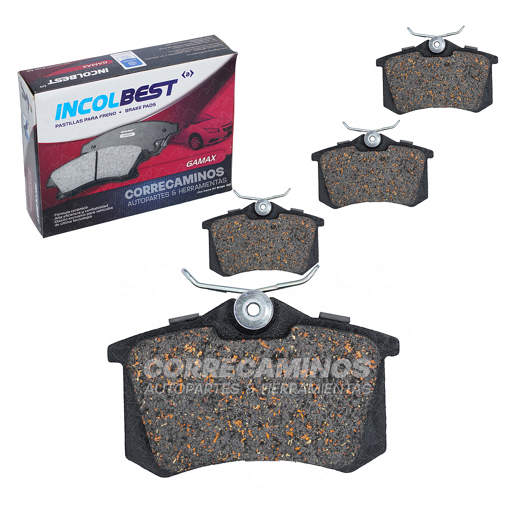 PASTILLAS MEGANE F2 AUDI A6 A4 PEUGEOT 305 408 FLUNCE SCENIC JETTA GOLF TRAS (GAMAX) 7234 &lt;