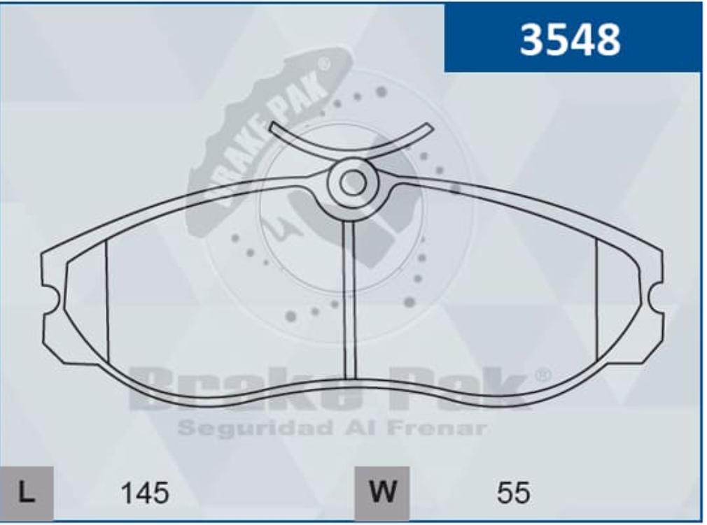 PASTILLAS TERRANO NISSAN DELANTERAS (BRAKE PAK) 7252
