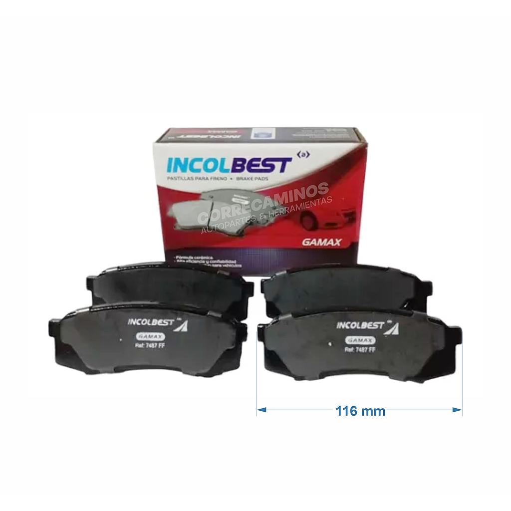 PASTILLAS TOYOTA TX VIGO PRADO FORTUNER TRASERA (GAMAX) 7487 >