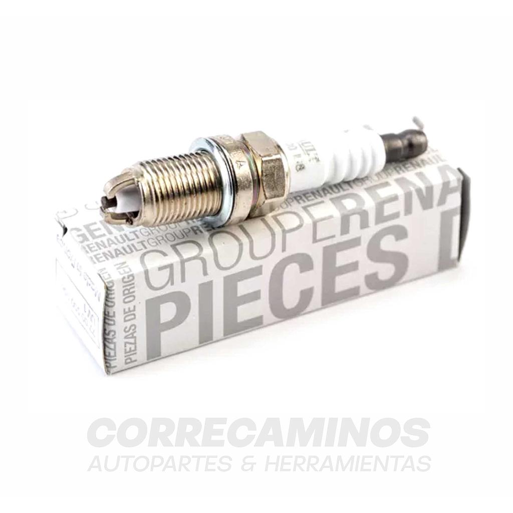 P1-24-E18 BUJIA RENAULT FRANCE DOBLE ELECTRODO 7700500168 <