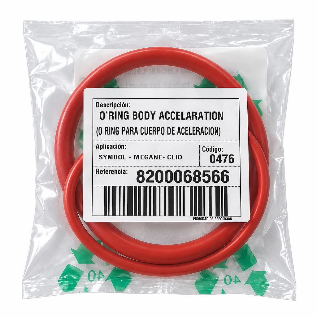 P3-35-C6 EMPAQUE LIGA MEGANE CLIO SYMBOL DUSTER TWINGO KANGOO SANDERO CUERPO ACELERACION 0476 <