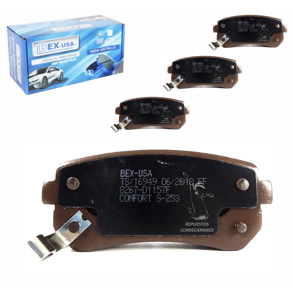 PASTILLAS TUCSON IX35 SPORTAGE REVOLUTION CERATO FORTE I10 I30 I35 TRASERAS (BEX USA) 8267