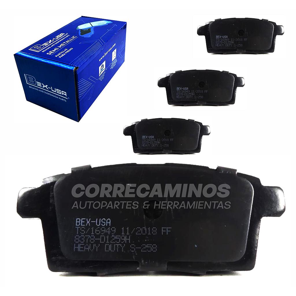 PASTILLAS EDGE CX7 CX9 TRASERA (BEX USA) 8378&lt;