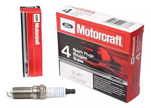 P1-24-F7 BUJIA FIESTA ECOSPORT CAPTIVA TRAVERSE MAZDA 3 CX7 P-PLATINO (MOTORCRAFT) AYFS22FM <