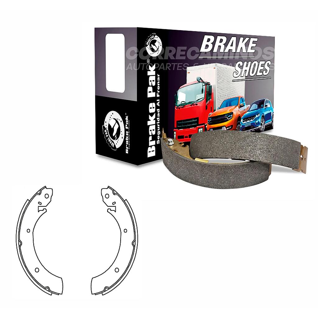 P3-42-E1 ZAPATAS H100 94 GASOLINA SANGYONG ACTYION (BRAKE PAK) BP-44020&lt;