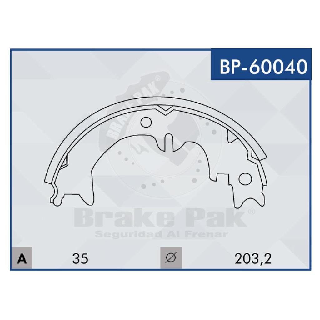 P4-30-D2 ZAPATAS PRADO F-M (BRAKE PAK) BP-60040