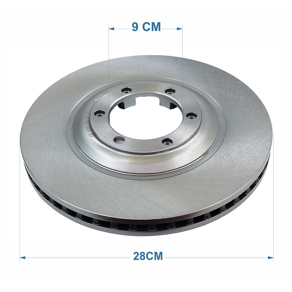 P3-40-A1 DISCO FRENO GREAT WALL DMAX 4X4 3.0 (6 HUECOS) D-941-V<