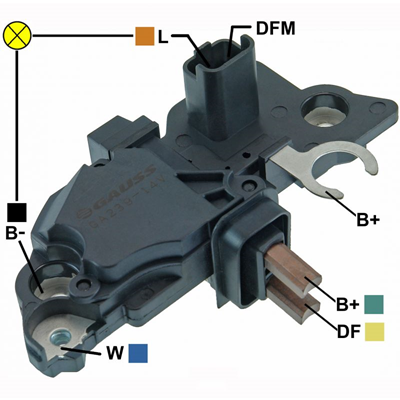 P3-43-I2 REGULADOR RENAULT CLIO SYMBOL MEGANE BOSCH (GAUSS) GA239