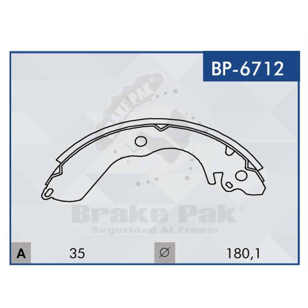 P4-30-B3 ZAPATAS LANCER 02-11 BP-6712*