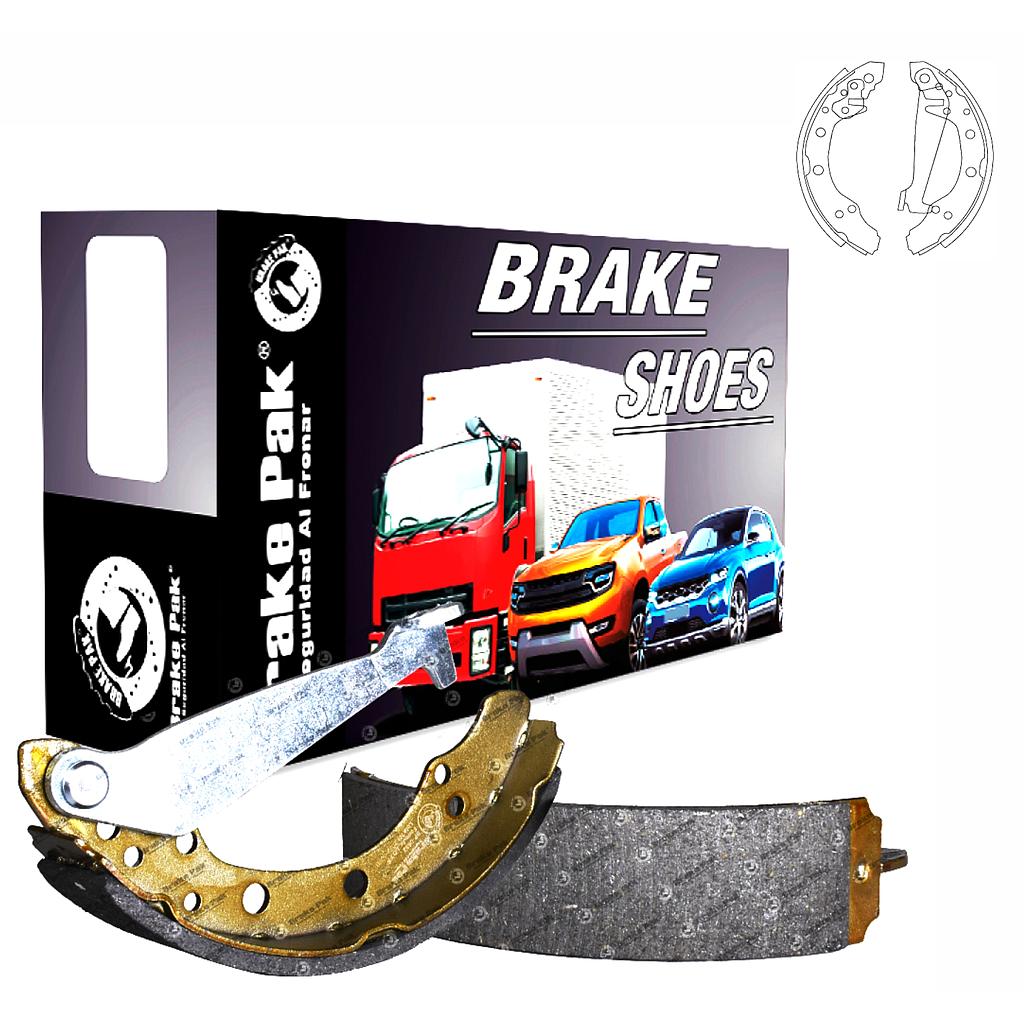P3-16-A3 ZAPATAS CROSFOX SEAT GOL SAVEIRO 1.6 FELICIA VENTO FABIA AUDI A2 IBIZA (BRAKE PAK) BP-0662<
