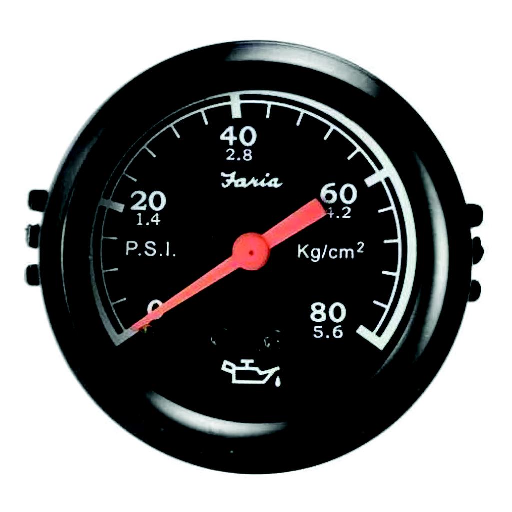 RELOJ ACEITE 80LB 2&quot; NEGRO ILUMNADO N42