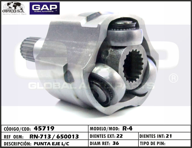 P3-24-C1 PUNTA EJE CAJA R4 GAP RN-713