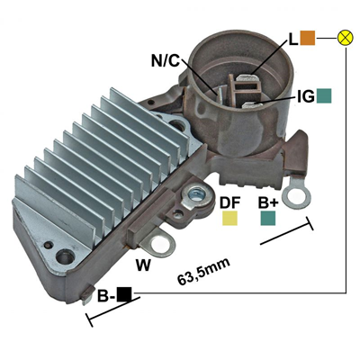 P3-43-H1 REGULADOR SJ413 CIVIC T DENSO GA829