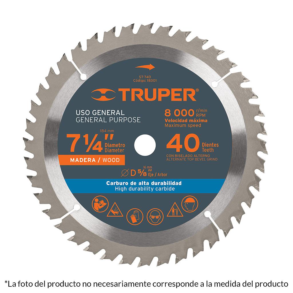 P3 DISCO CORTE MADERA 7 1/4 X 5/8 24D 18300