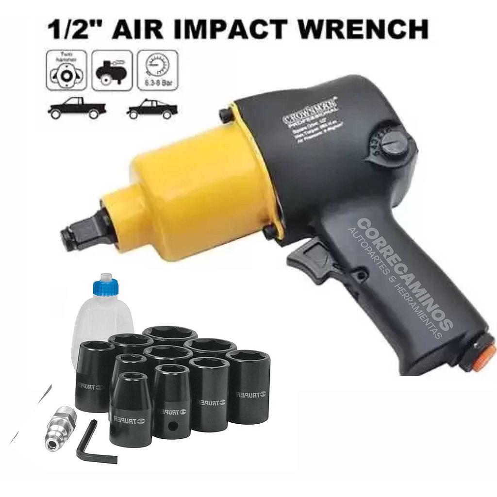 P3-18.3-F6 PISTOLA IMPACTo 1/2 COPAS  + ESTUCHE 1600502