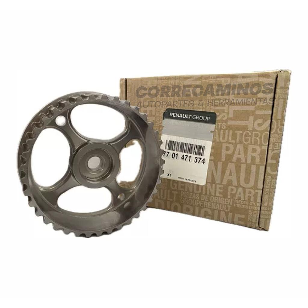 P4-27-E3 PIÑON EJE DE LEVAS MEGANE CLIO SYMBOL KANGOO SANDERO DUSTER 1.6 (ORIGINAL) 7701471374<