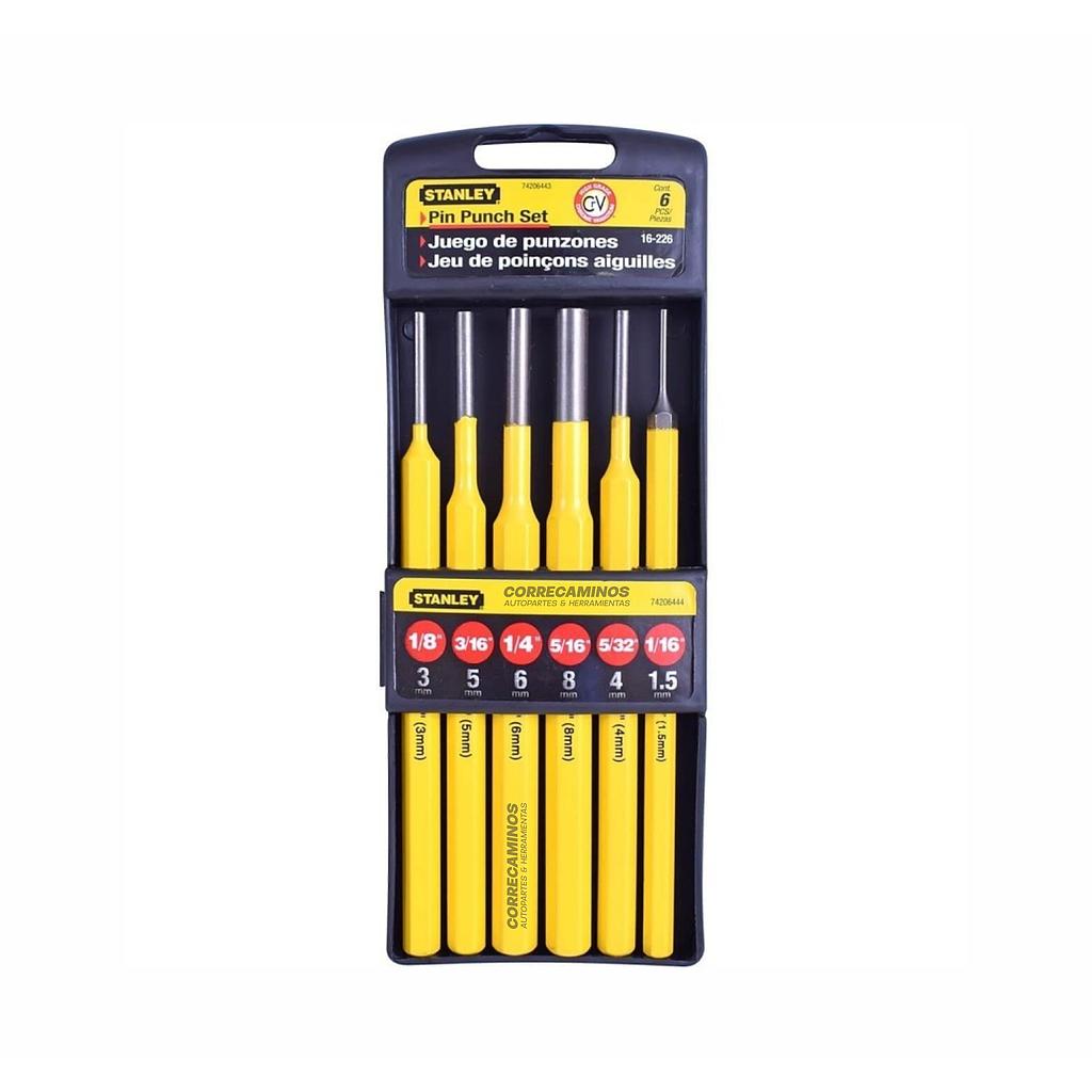 P3-1.4-B7 BOTADORES DE PINES KIT X6 (STANLEY) 16-226