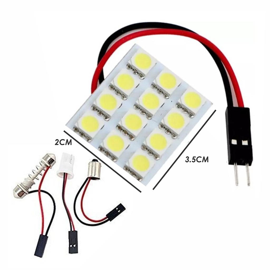 LUZ DE TECHO CON ADAPTADORES 12LED 7831