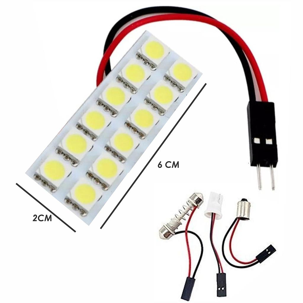 LUZ DE TECHO CON ADAPTADORES 12LED 7830