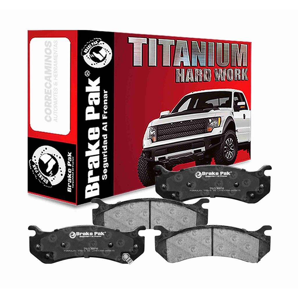PASTILLAS FRENO HUMMER H2 SILVERADO TRASERAS (BRAKE PAK) 7653<