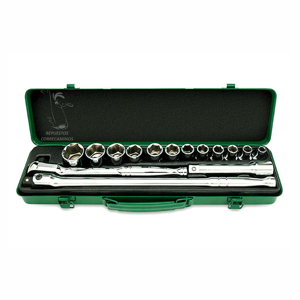 P3-18.2-C1 KIT COPAS 1/2 15 PIEZAS (TOPTUL) GCAD1508