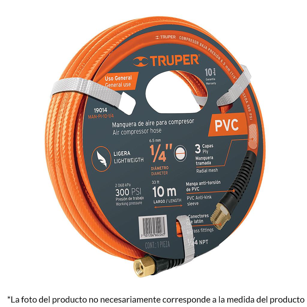 MANGUERA COMPRESOR 15 METROS GRAFADA CON RACORES 19015