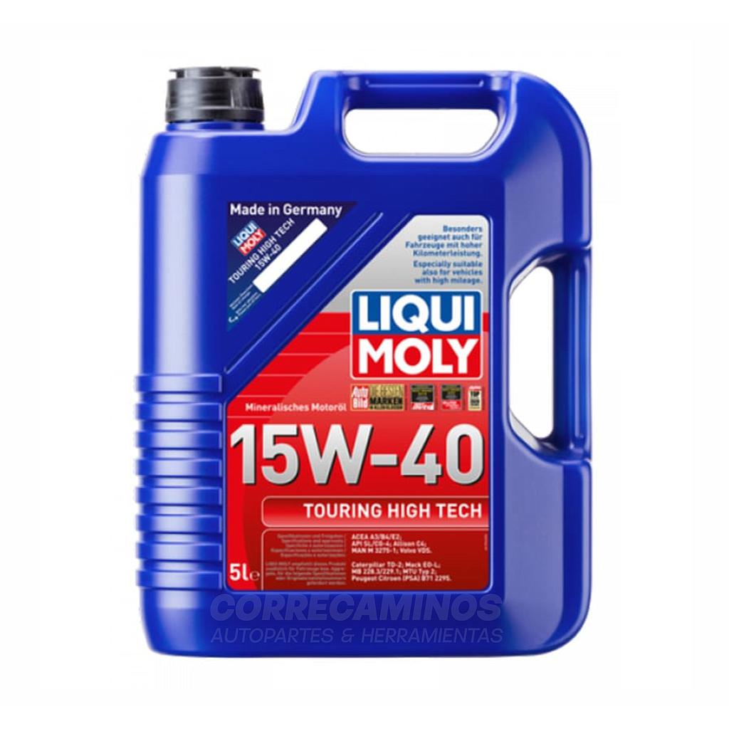 P4-39-A2 ACEITE 15W40 GALON 5L (MIN TOURING HIGH TECH) LIQUI MOLY 1862