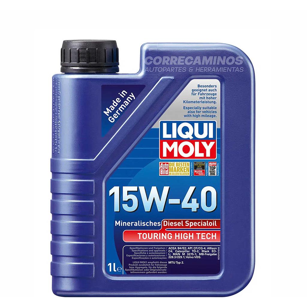 P4-39-B2 ACEITE 15W40 1 LITRO (MIN TOURING HIGH TECH) LIQUI MOLY