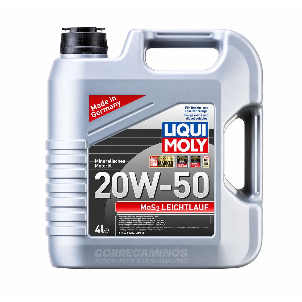 P4-39-A1 ACEITE 20W50 GALON 4L Mos2 (LIQUI MOLY) 21358