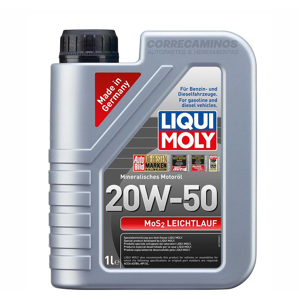 P4-39-B1 ACEITE 20W50 GALON 1L Mos2 (LIQUI MOLY) 1220