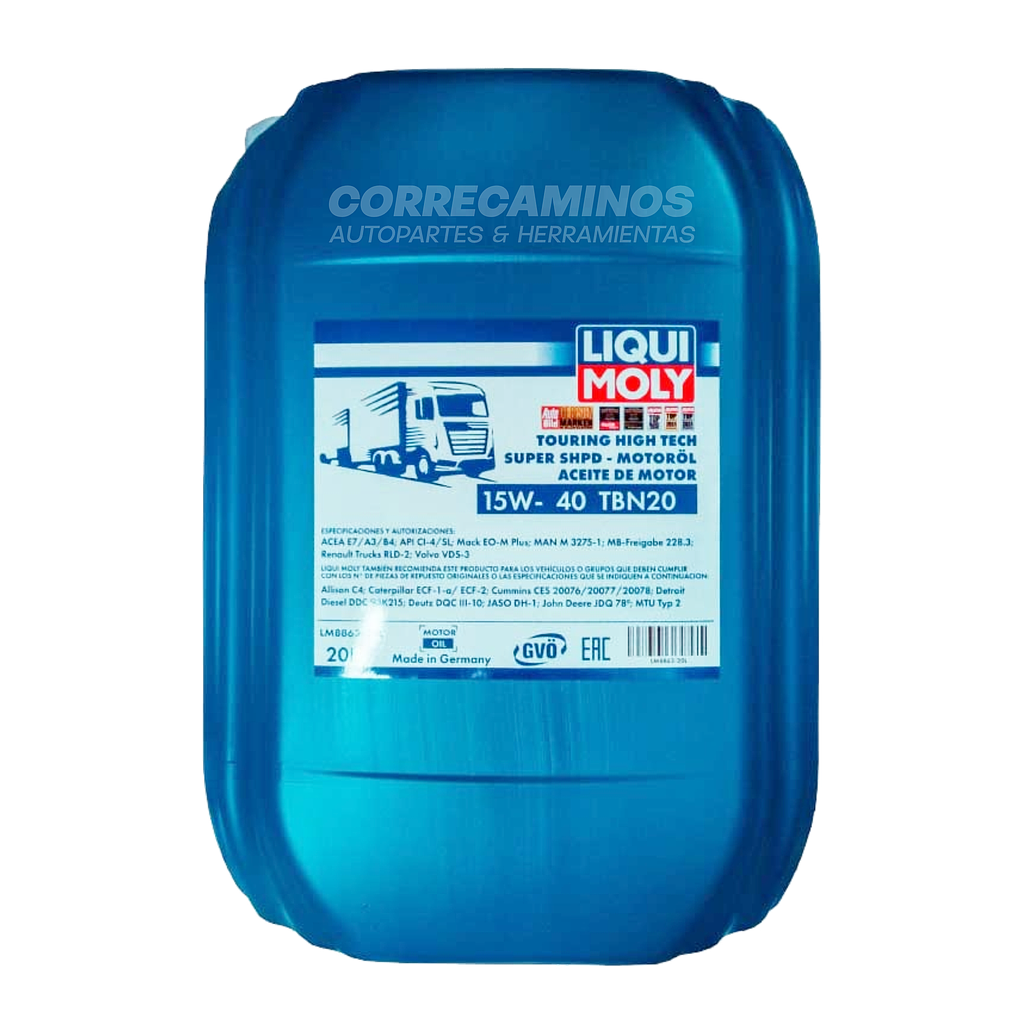 ACEITE 15W40 TOURING (LIQUI MOLY) 20L 8863