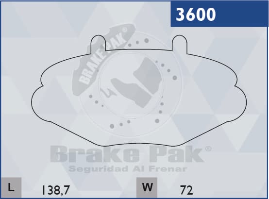 PASTILLAS FRENO JAC SONRAY (BRAKE PAK) 3600