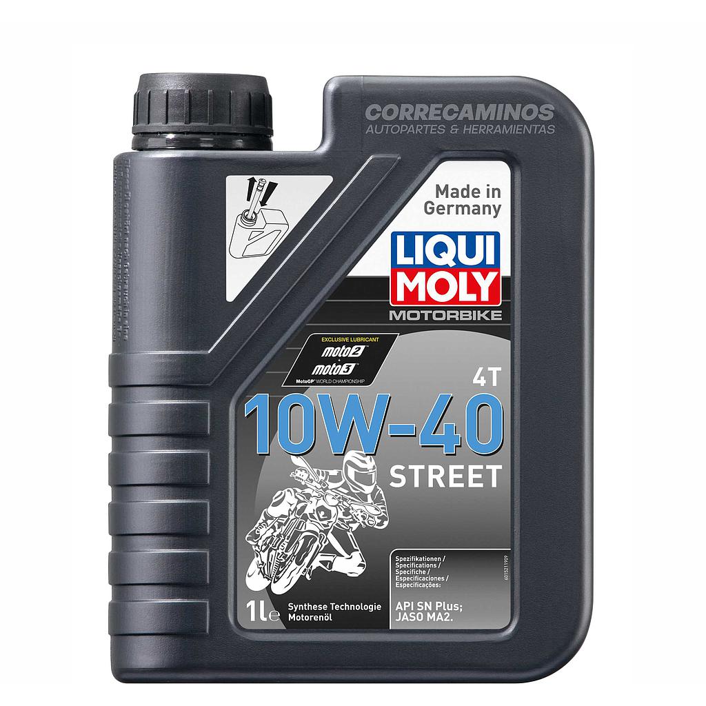 P4-14-D5 ACEITE MOTOR MOTO STREET 10W40 (LIQUI MOLY) 1521