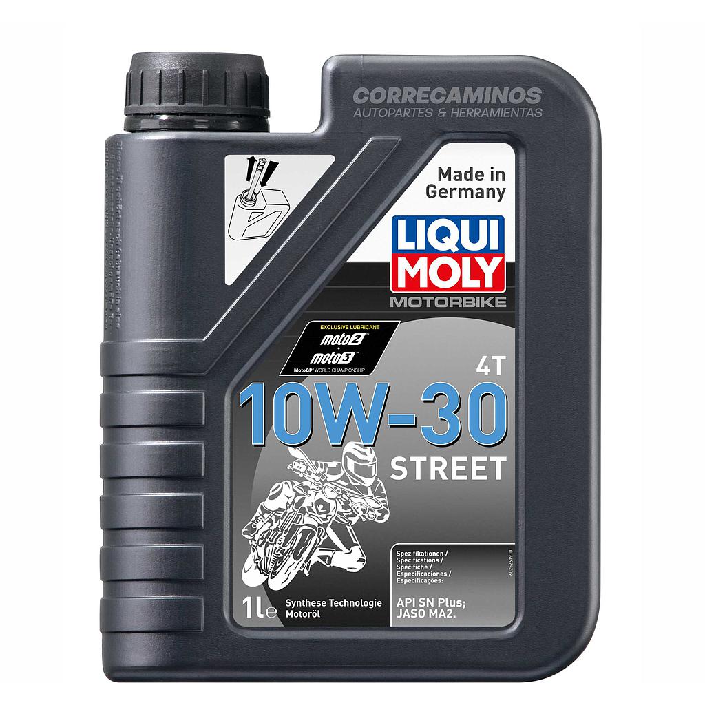 P4-14-D8 ACEITE MOTOR MOTO STREET 10W30 (LIQUI MOLY) 2526