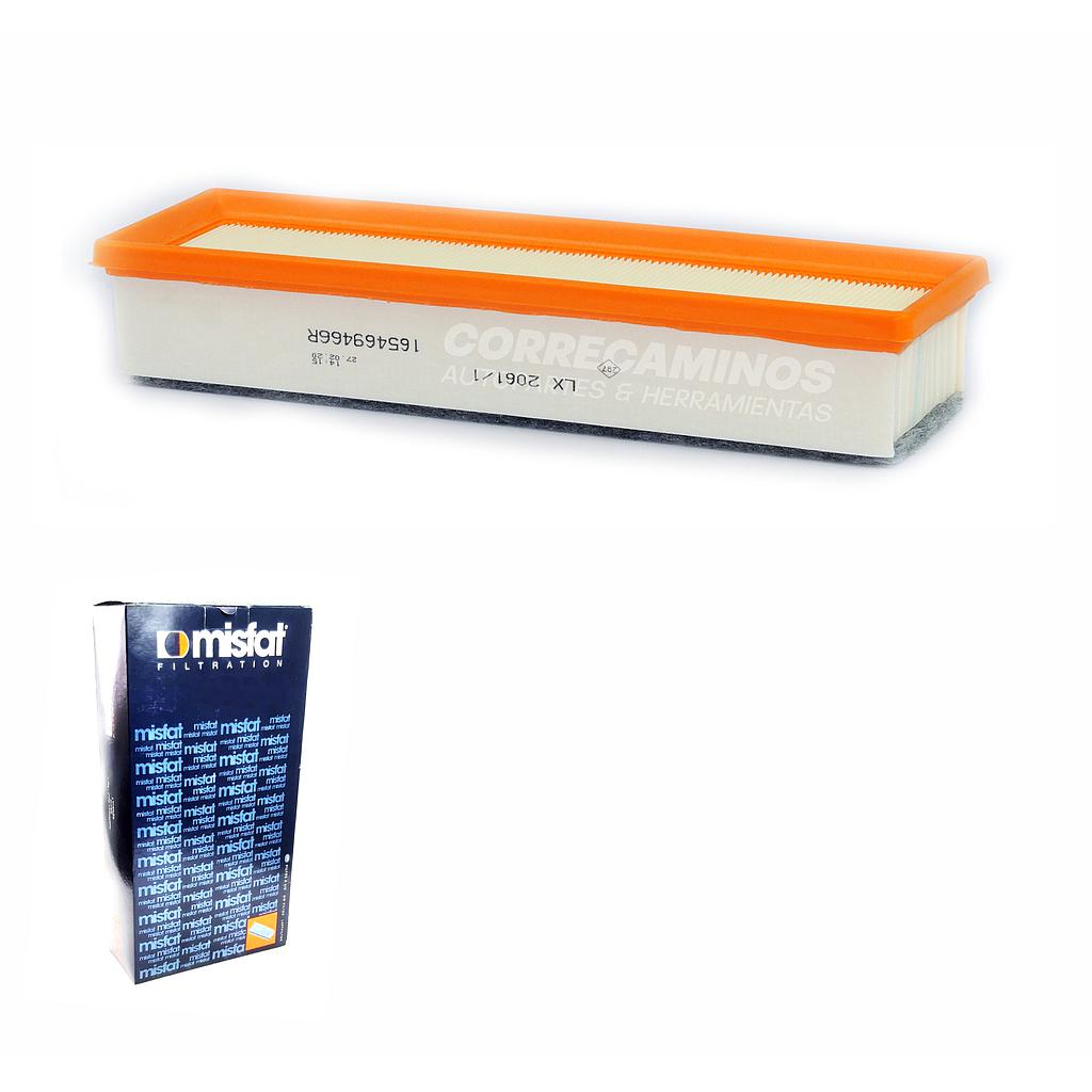 P5-2-E3 FILTRO AIRE LOGAN SANDERO M-N 2019> (MISFAT) P523A