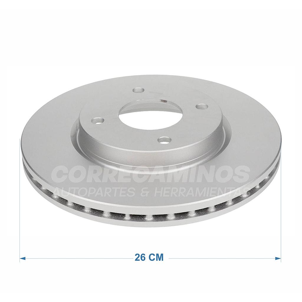 P4-19-D3 DISCO FRENO MARCH VERSA TIIDA 1.8 (26CM) 402061HL0B