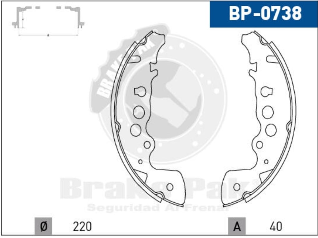 P4-29-F3 ZAPATAS FRENO GRAND VITARA BP-0738