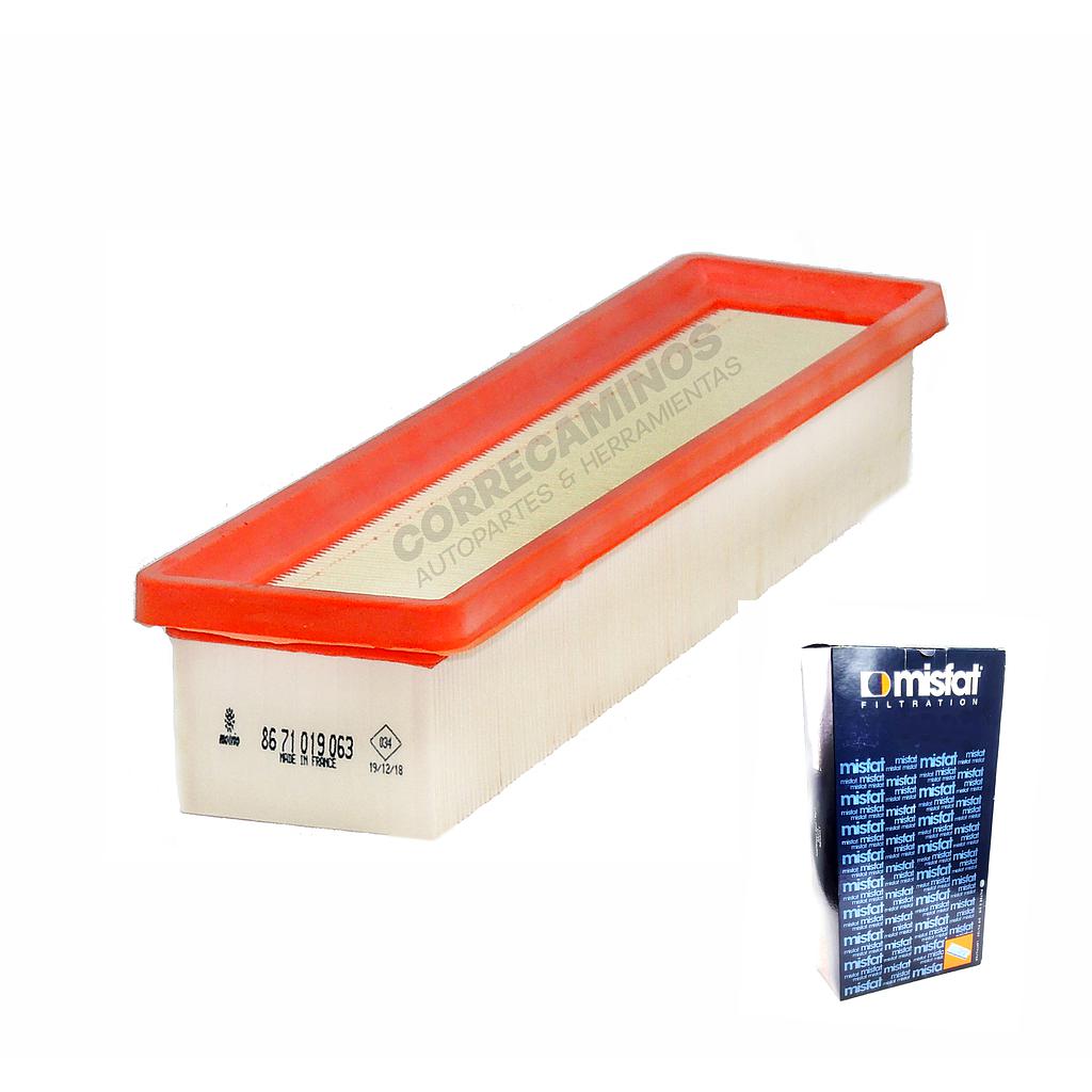 P5-2-E2 FILTRO AIRE RENAULT TWINGO 16V CLIO CAMPUS 1.2  (MISFAT) P025