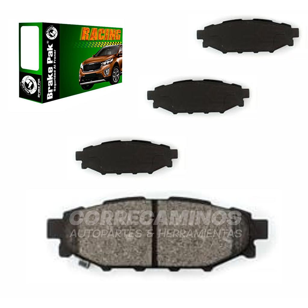 P4 PASTILLAS FRENO ALASKAN FORESTER IMPREZA	 LEGACY TRASERA (BRAKE PAK) 8218