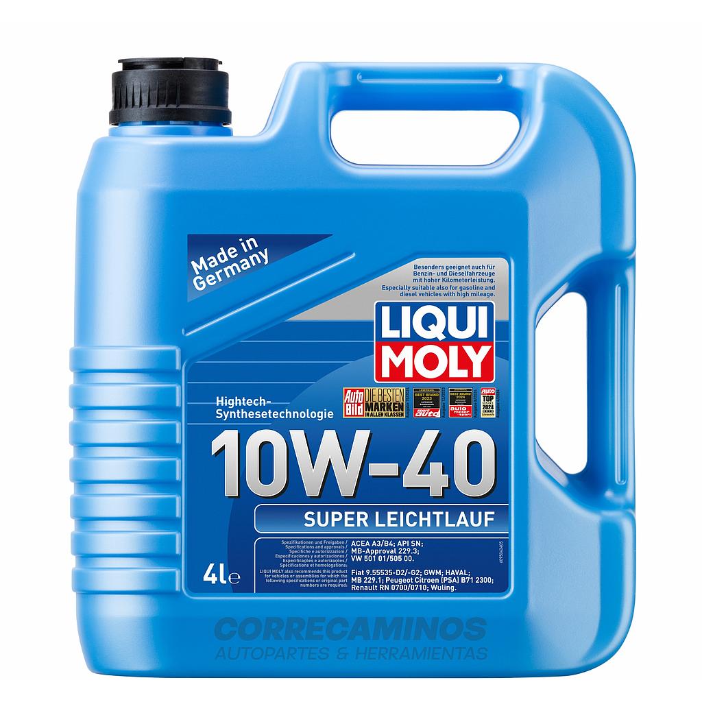 ACEITE MOTOR 10W40 (LIQUI MOLY) SUPER LEICHTLAUF GALON 4L 9504