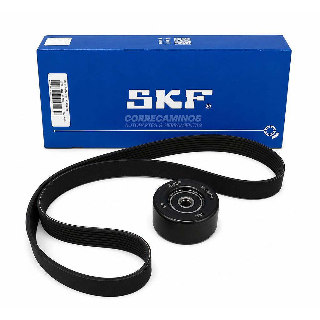 # KIT CORREA ACCESORIOS NISSAN MARCH VERSA NOTE 7PK1127 (SKF) VKMA 62130<