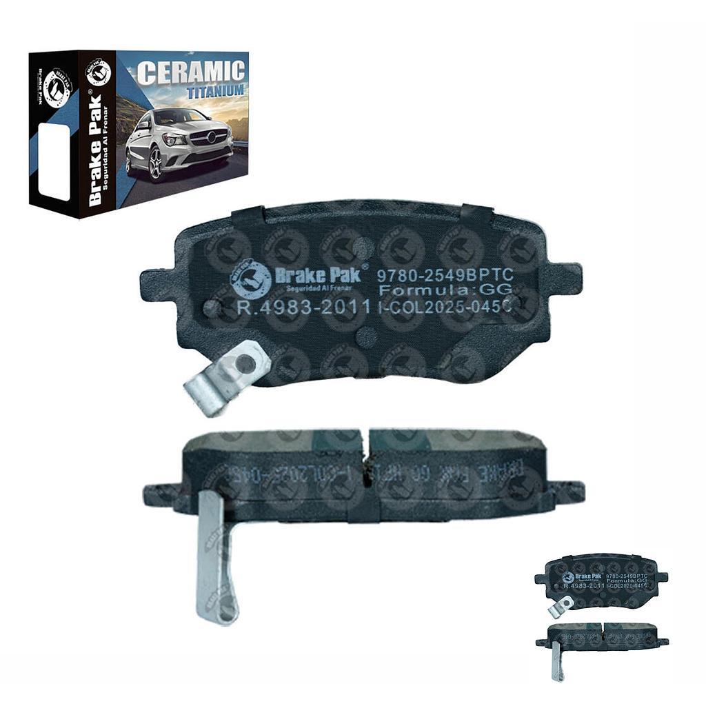 PASTILLAS NISSAN FRONTIER NP300 MERCEDES BENZ X220D TRASERAS (BRAKE PAK) 9780