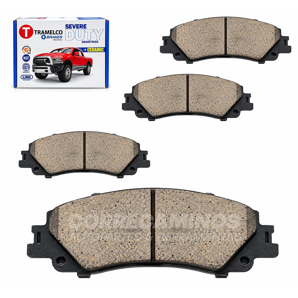 # PASTILLAS FRENO PRADO SEQUOIA TACOMA TUNDRA TRASERAS (TRAMELCO CERAMICA) 9655<
